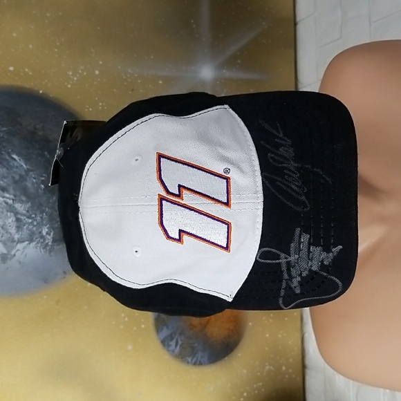 NWT Chase Authentics Denny Hamlin Men's NASCAR Autographed FedEx #11 Hap Cap - Picture 1 of 9